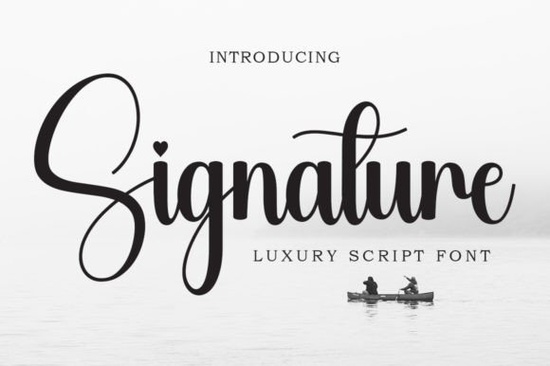 Signature Font